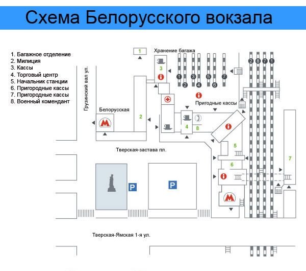 схема белорусского направления жд